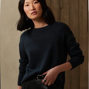 NWT Banana Republic Essentials Sweater in Preppy Navy